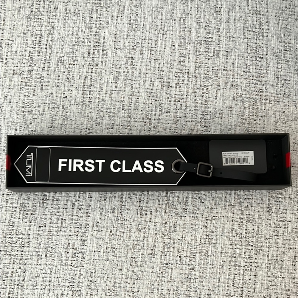 Tumi Black First Class Travel Tag
